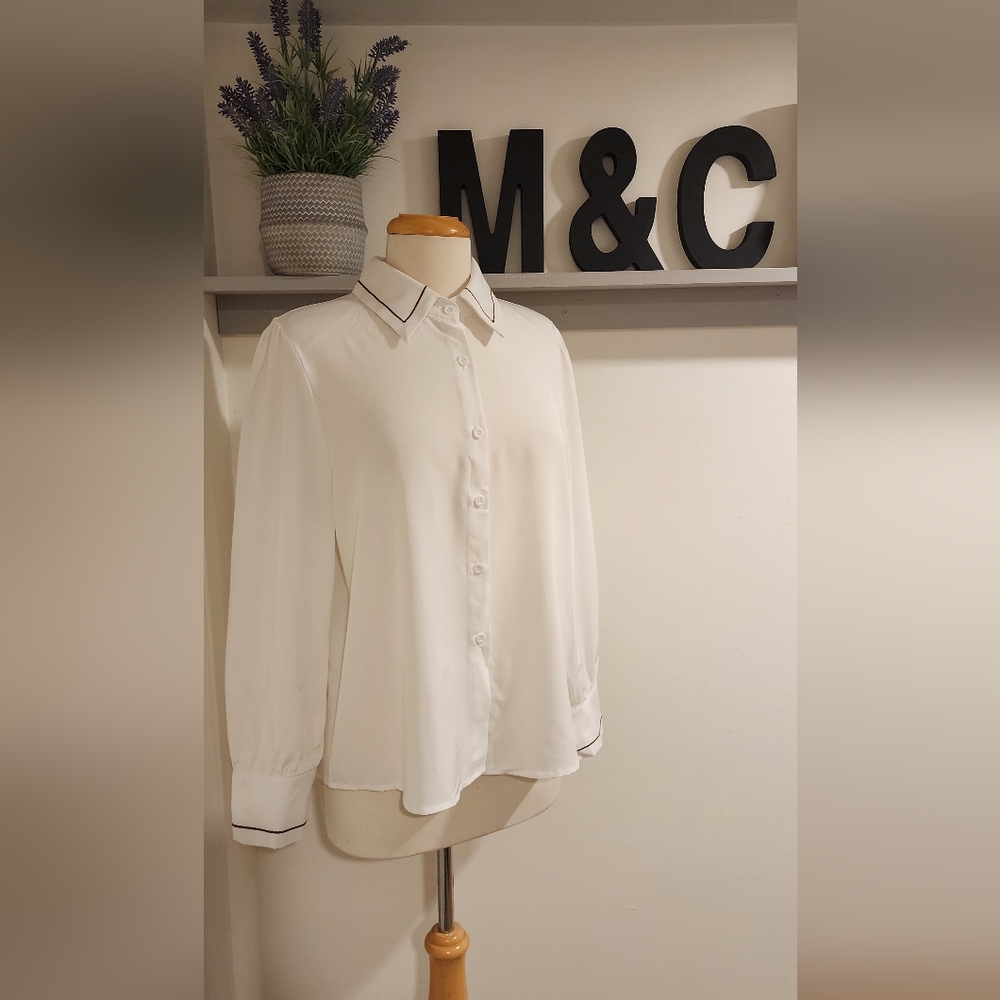 Lightvoff-white blouse Size Small-Medium Shein Brand